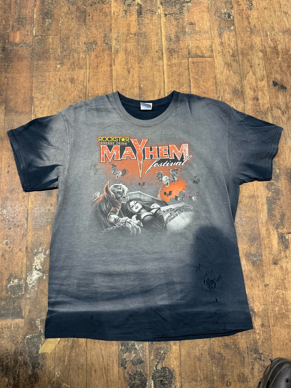 Rockstar Mayhem Festival 2014 T Shirt Mens Large
